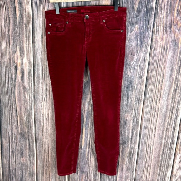 KUT Cranberry Colored Corduroy Pants- 6P - Picture 1 of 16